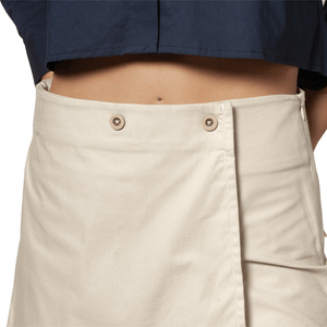 Falda Short Beige