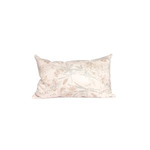 Cojin Floral Birds Rect Blanco Print