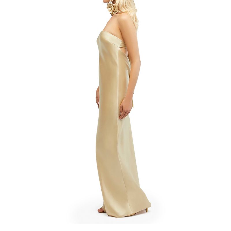 WeWoreWhat-Strapless-Silky-Maxi-Dress-Wheat-WWD51-01