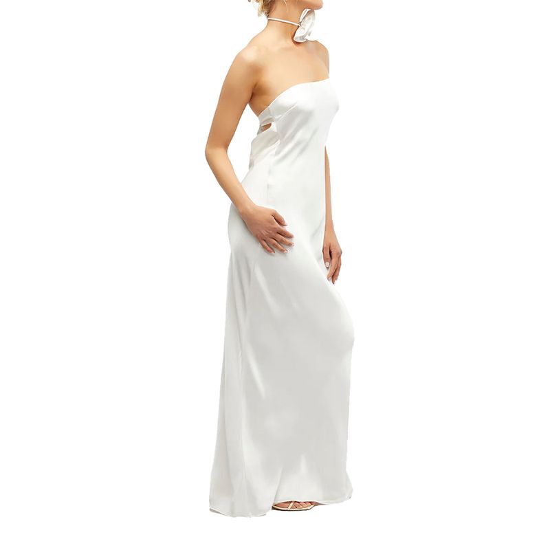 WeWoreWhat-Strapless-Silky-Maxi-Dress-White-WWD51-01