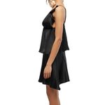 WeWoreWhat-Ruffle-Sleeve-Silky-Top-Black-WWT82-01