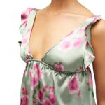 WeWoreWhat-Ruffle-Sleeve-Silky-Top-Sage-Multi-WWT82-02