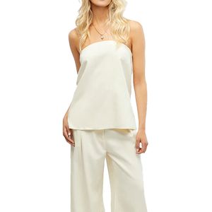 Strapless Top Ecru