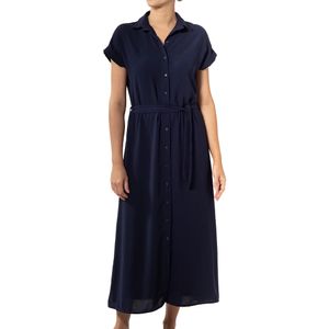 Vestido Camisero Azul Marino