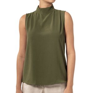 Top Mock Neck Verde Olivo