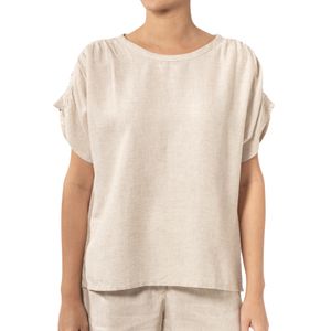 Top Linen Kimono Beige