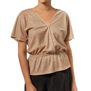 Top Peplum Dorado