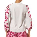 Talisman-Blusa-escote-en-V-Fucsia-Blanco-TAL-NV23-U6049D