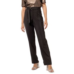 Pantalón High Waisted Cinturon Negro