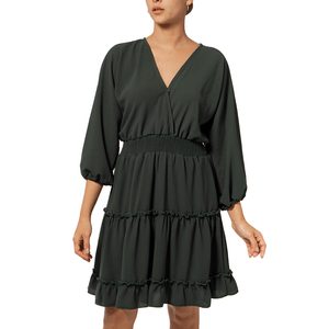 Vestido Manga Larga Verde