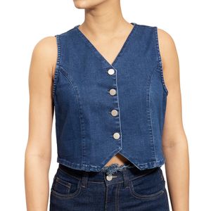 Chaleco Denim Azul