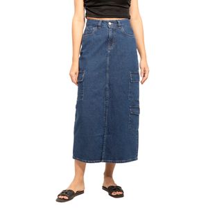 Cargo Penil Skirt Azul