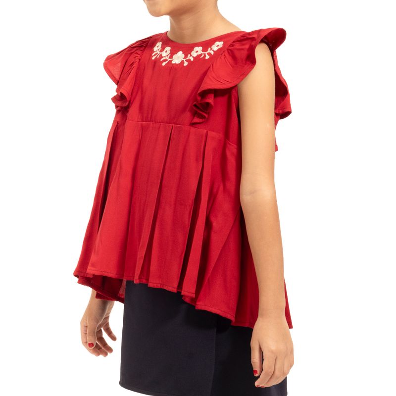 Cosplay-Vestido-Rojo-con-Flores-Bordadas-CO-KNV23-U2556N