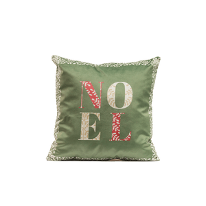 Cojín Navideño Noel Verde
