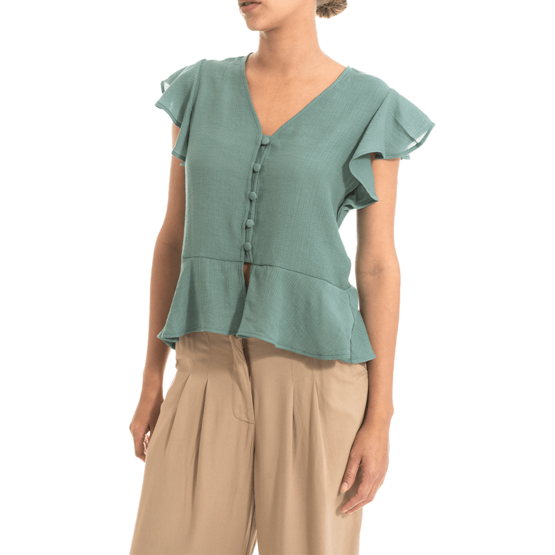 Cosplay-Blusa-Abotonada-con-Vuelos-Verde-CO-SS24-6096