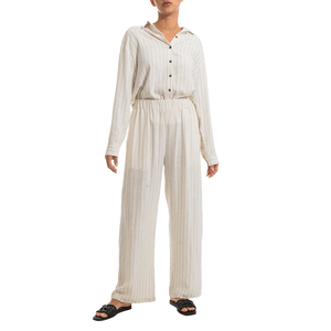 Pantalon Cintura Elastica Blanco