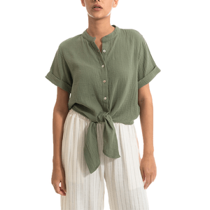 Blusa Amarre Cintura Verde