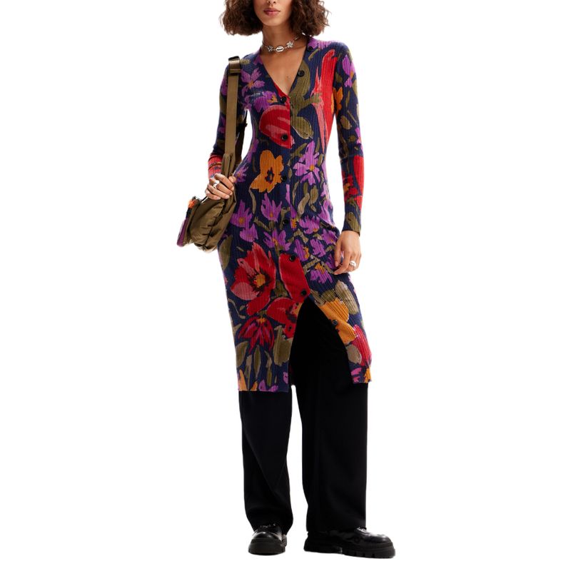 Desigual-Vestido-midi-de-punto-floral-23WWVF139019