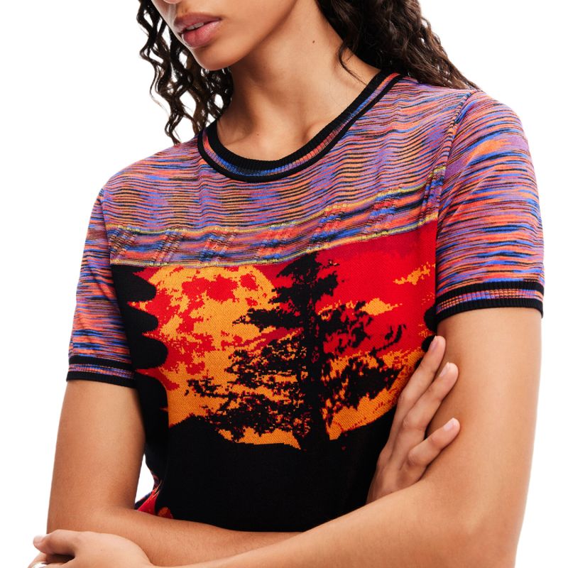 Desigual-Camiseta-punto-paisaje-23WWTKAK7002