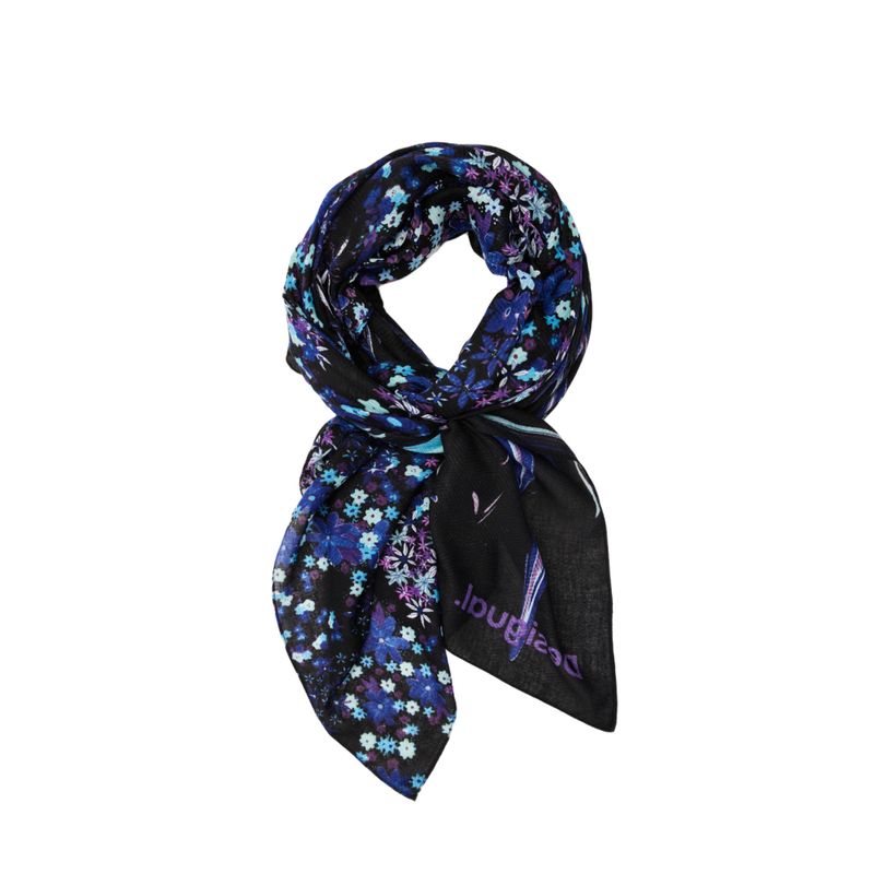 Desigual-Scarf-Liquid-Flor-Rectangle-Azul-23WAWA055000U