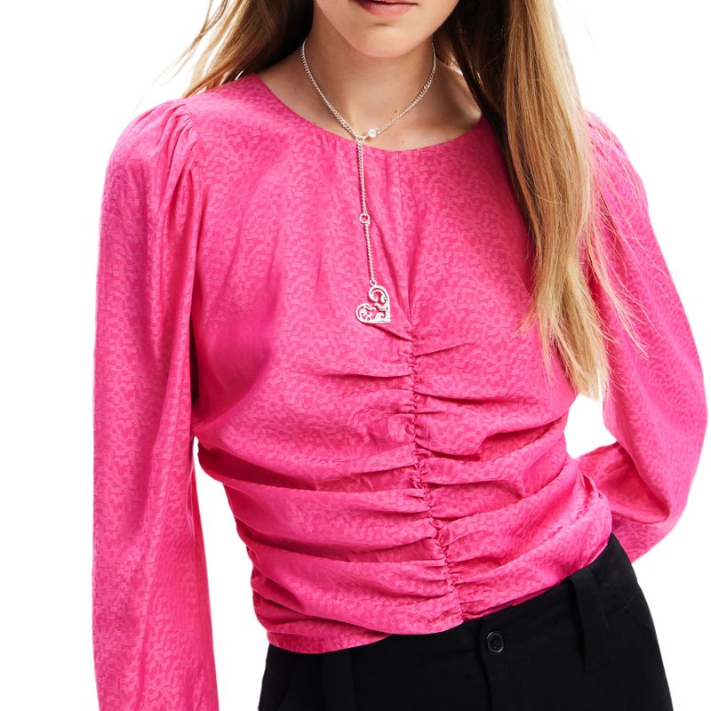 Desigual-Blusa-Long-Slee-Singapur-Fucsia-23WWBW323002