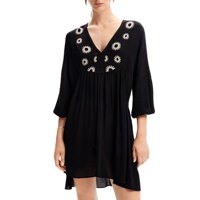 Desigual-Vestido-corto-tunica-Negro-23WWVW692000