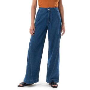 Flare Denim Pants Azul