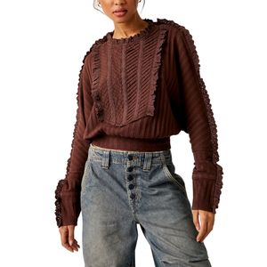 Blusa Knit Top More Romance Mocha