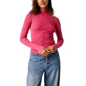 Top Basic Pixie Tee Hollyhock