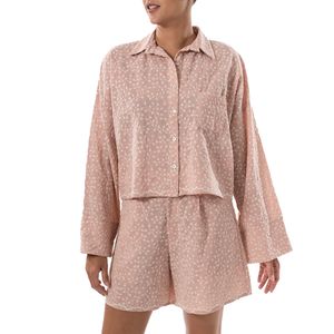 Top Bordado Rosa