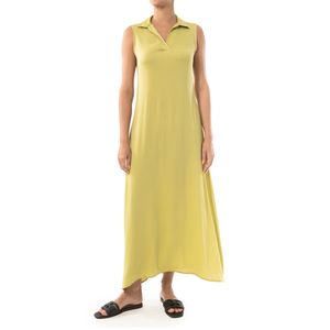 Vestido Cuello Camisero Verde