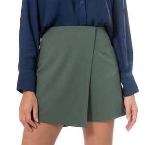 Falda Short Pinzas Verde