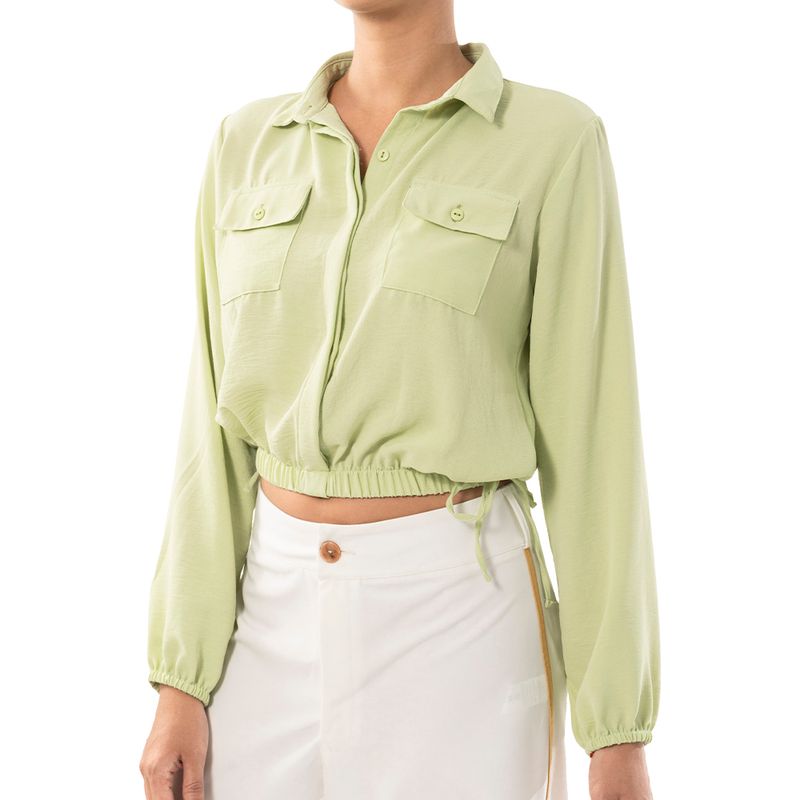 Talisman-Blusa-Camisera-Abotonada-Verde-TAL-MAD24-6221T