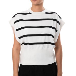 Top Stripes Blanco y Negro