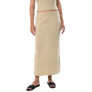 Falda Tejida Lurex Dorada