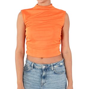 Top Cuello Perkins Naranja