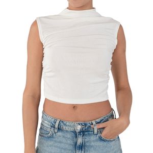 Top Cuello Perkins Blanco