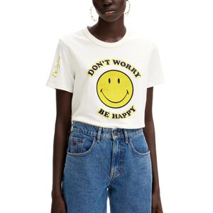 Camiseta More Smiley Blanco