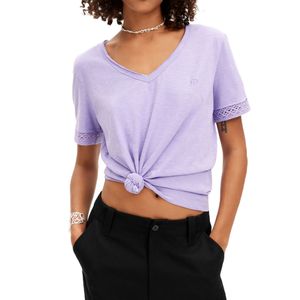 Camiseta Damasco Lila