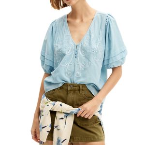 Blusa Camille Azul Palo