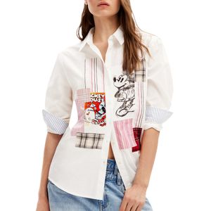Camisa Bolonia Mickey Blanco