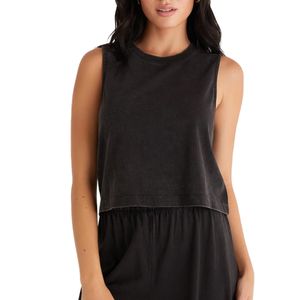Sloane Jersey Muscle Tank Negro
