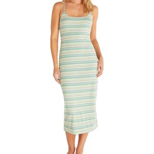 Elie Striped Midi Vestido Fair Verde