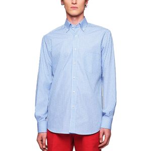 Camisa de Cuadros Hombre Azul
