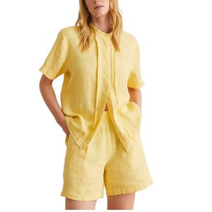 Shorts Lino Bolsillos Yerse Limon