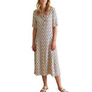 Vestido Camisero Fluido Yerse Ecru