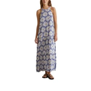 Vestido Fluido Tie Dye Yerse Azul