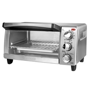 Horno de conveccion de 4 rebanadas, acero inoxidable