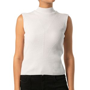 Top Cuello Mock Crudo