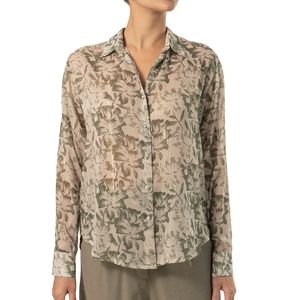 Blusa Printed Lurex Verde